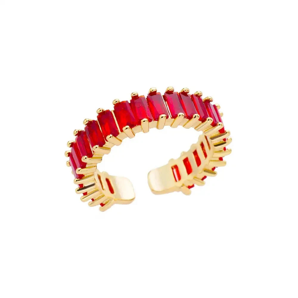 Luxury Rings for Women Gold Color Stainless Steel
