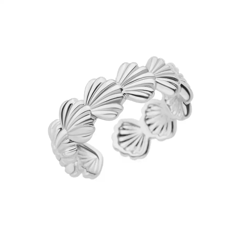 Luxury Rings for Women Gold Color Stainless Steel