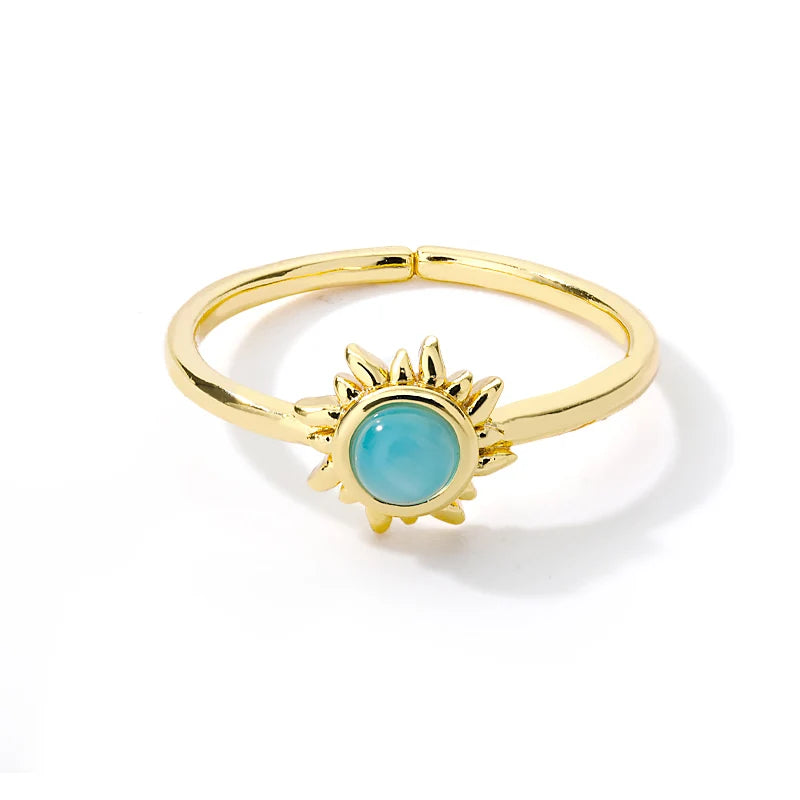 Luxury Rings for Women Gold Color Stainless Steel