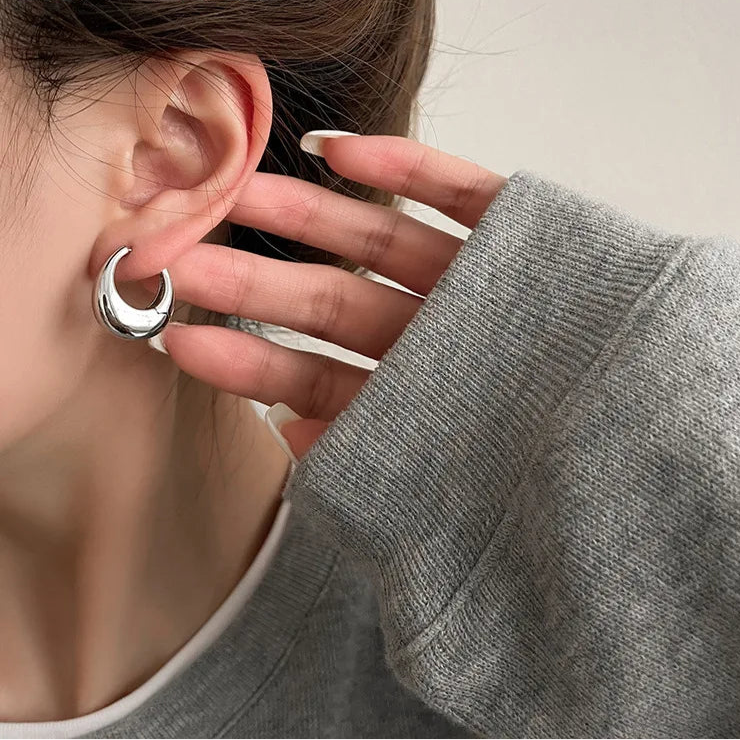3D Metal Elegant Earrings, Fit for Work/Casual Outfits