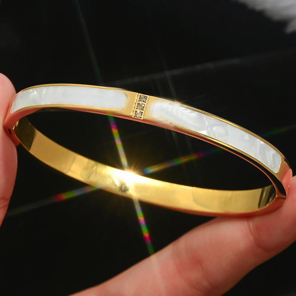 Women's bracelet gold bangles