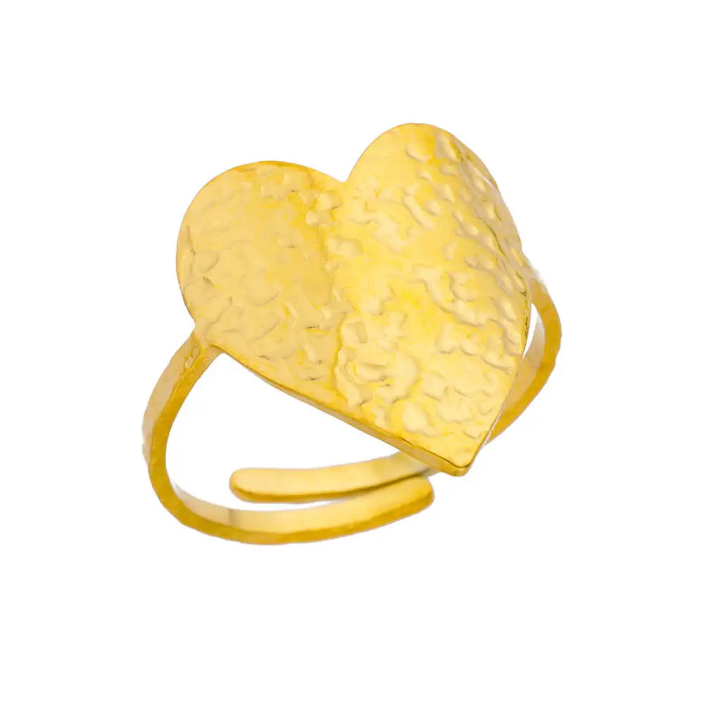 Luxury Rings for Women Gold Color Stainless Steel