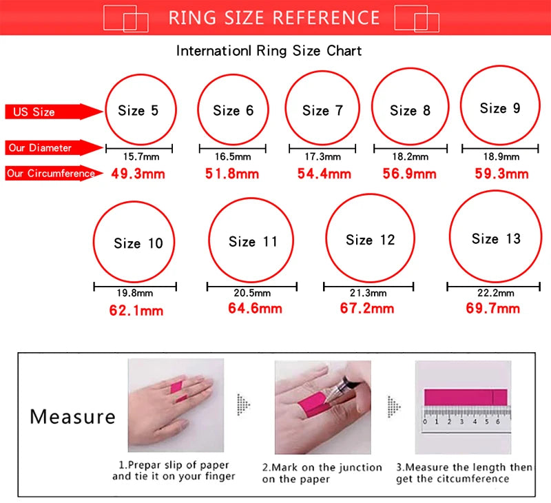 Luxury Rings for Women Gold Color Stainless Steel
