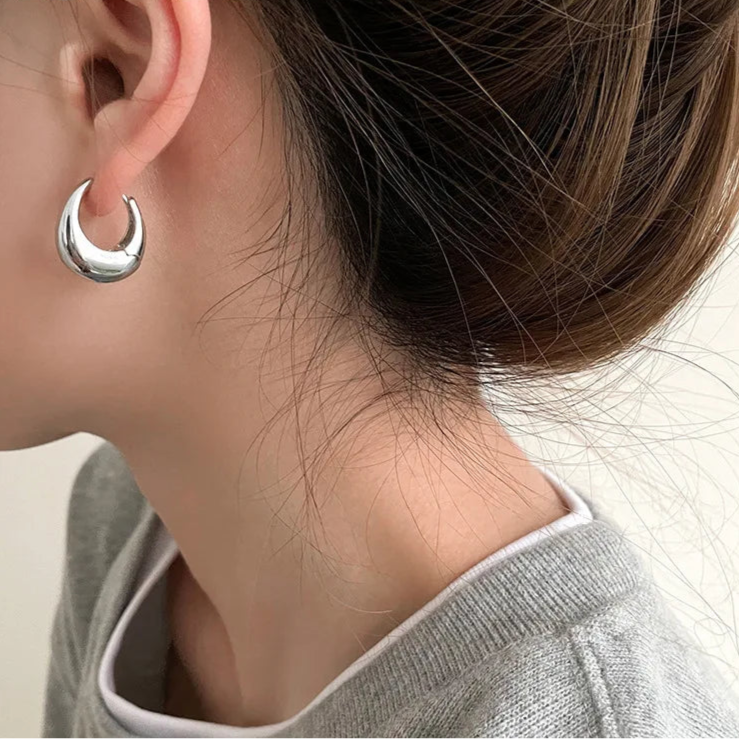 3D Metal Elegant Earrings, Fit for Work/Casual Outfits