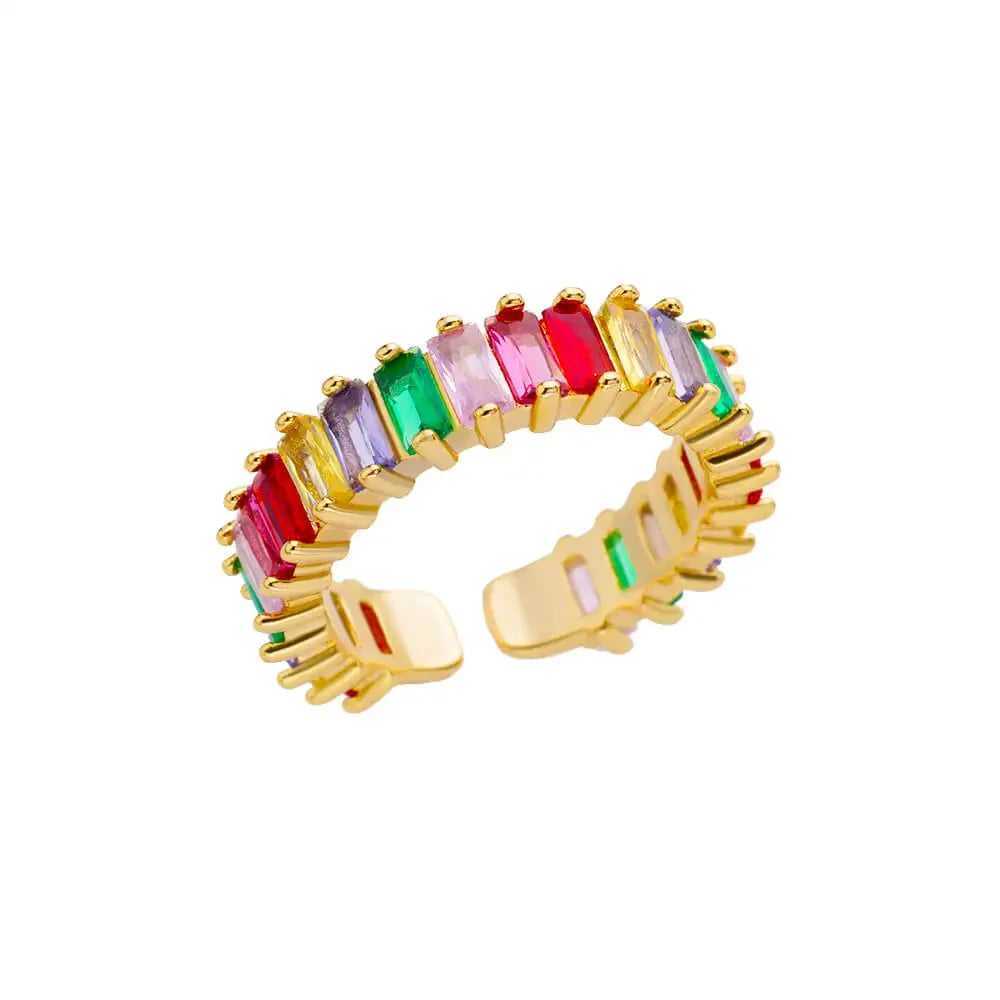 Luxury Rings for Women Gold Color Stainless Steel